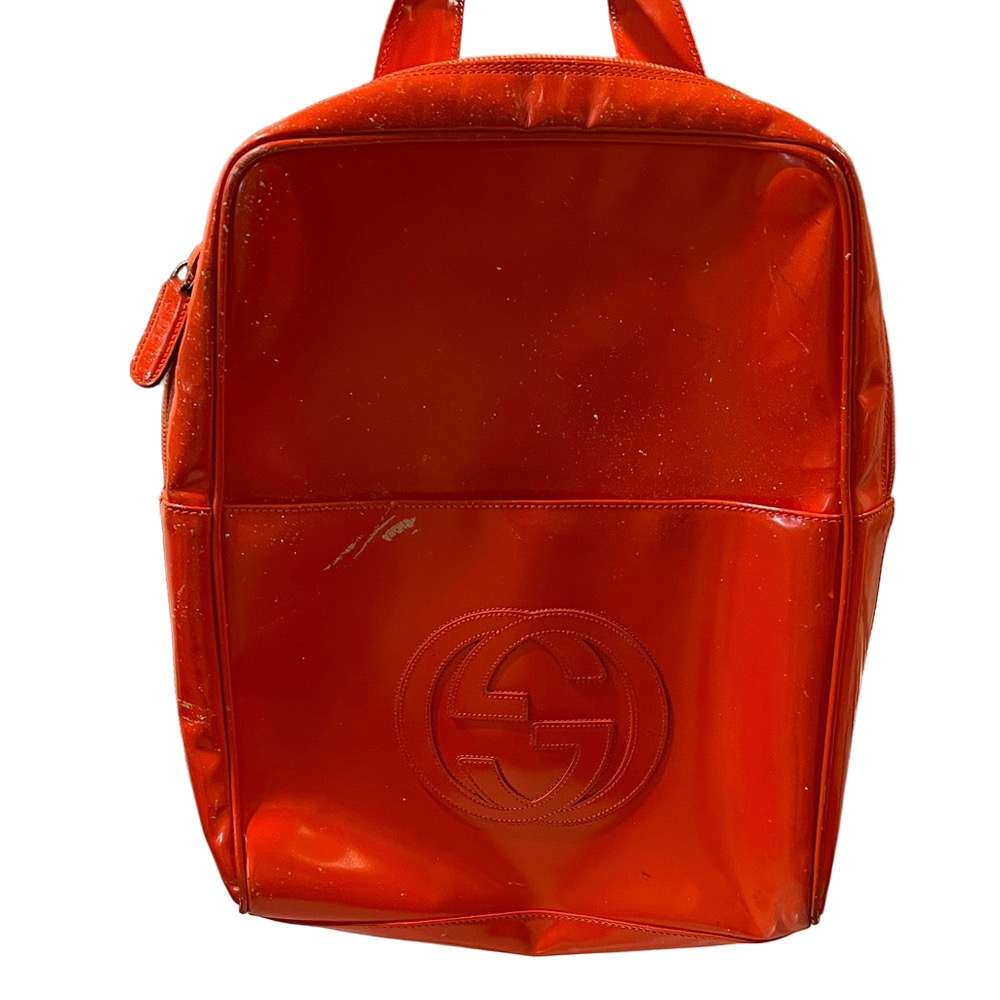 Gucci Rehab Orange Backpack - Tear, peeling, marks